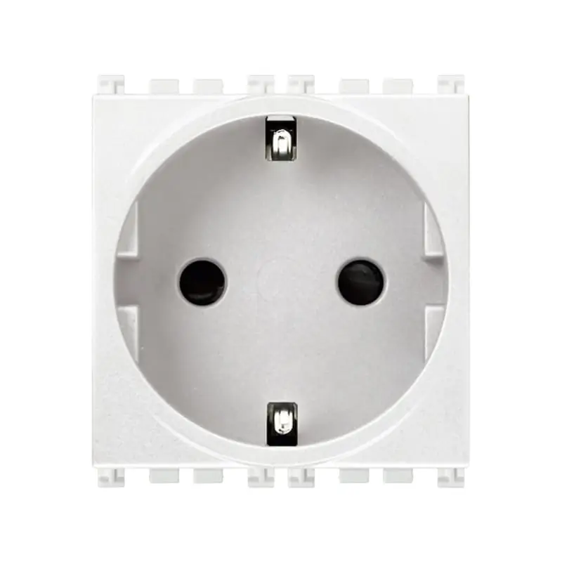 Presa SICURY 2P+T 16A tedesco bianco - Vimar 19208.B