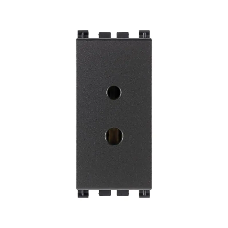 Presa polarizzata 2P 6A 24V SELV grigio - Vimar 19331