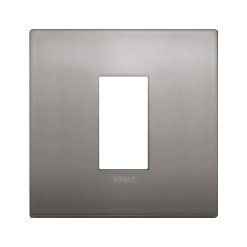 Placca Classic 1M nichel nero - Vimar 19641.10