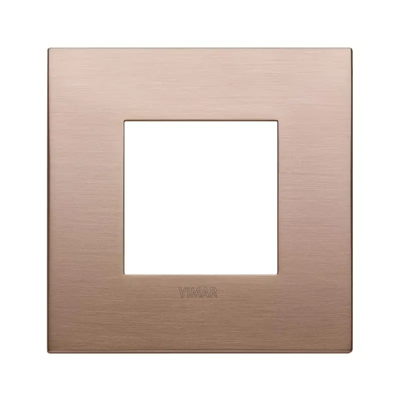 Placca Classic 2M rame spazzolato - Vimar 19642.11