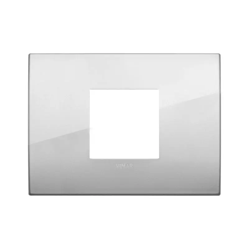 Placca Classic 2M centrali argento - Vimar 19652.03