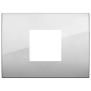 Placca Classic 2M centrali argento - Vimar 19652.03