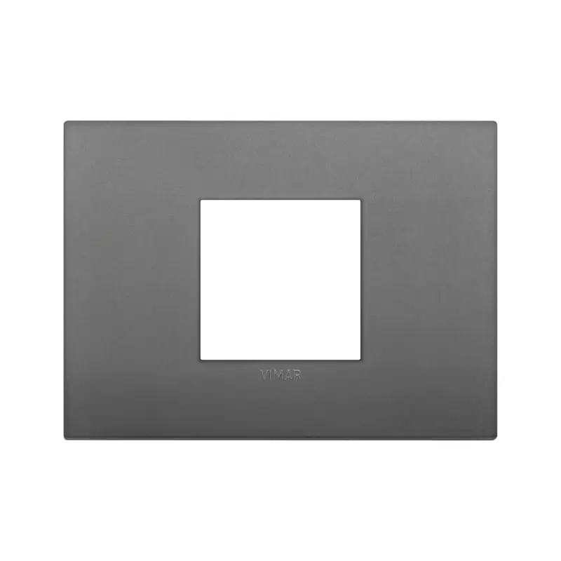 Placca Classic 2M centrali grigio - Vimar 19652.72