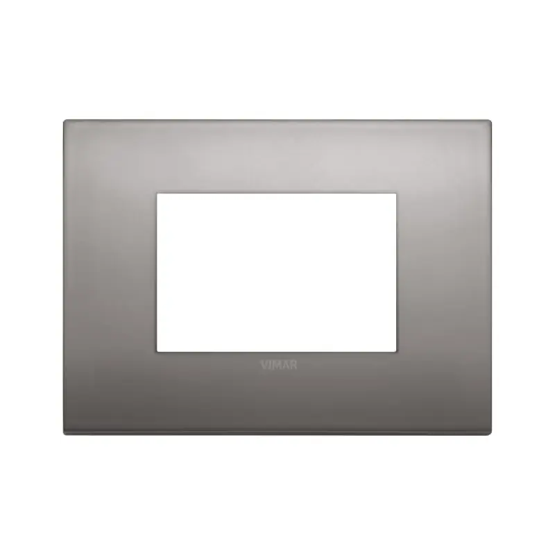 Placca Classic 3M nichel nero - Vimar 19653.10