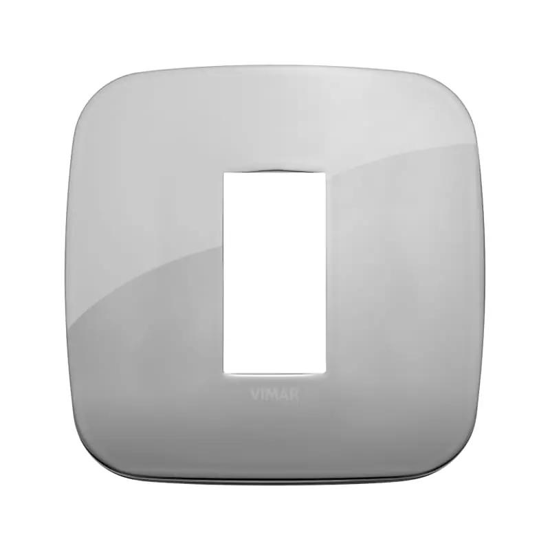 Placca Round 1M cromo - Vimar 19671.28