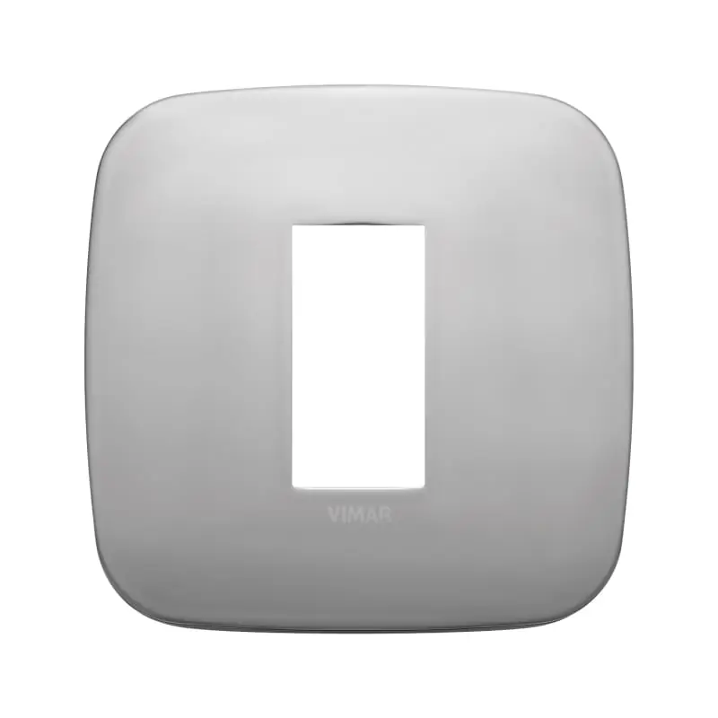 Placca Round 1M nichel matt - Vimar 19671.30