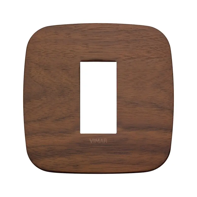 Placca Round 1M noce - Vimar 19671.51