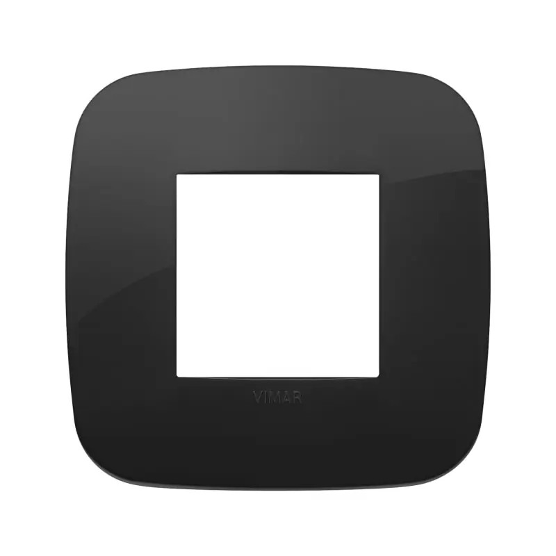 Placca Round 2M nero - Vimar 19672.81