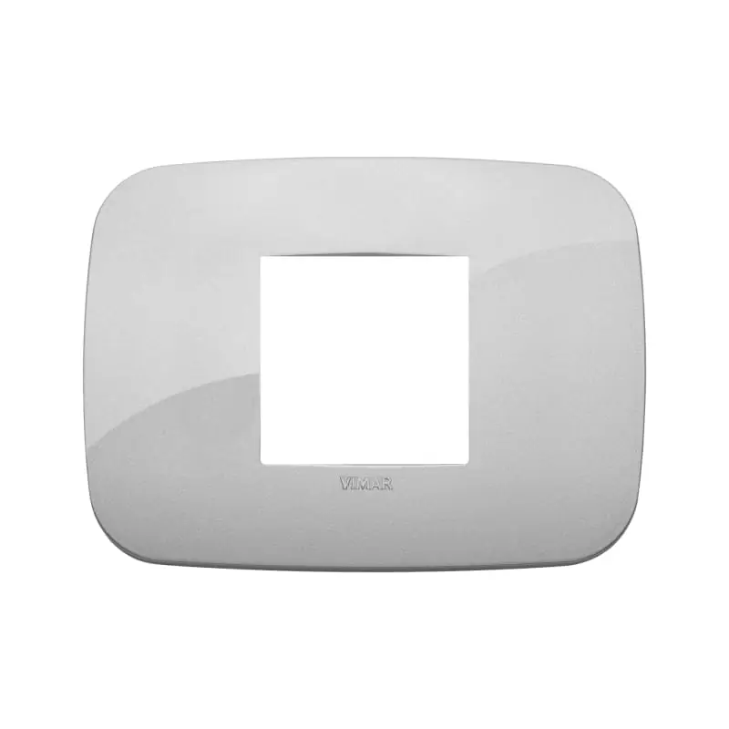 Placca Round 2M centrali silver - Vimar 19682.89