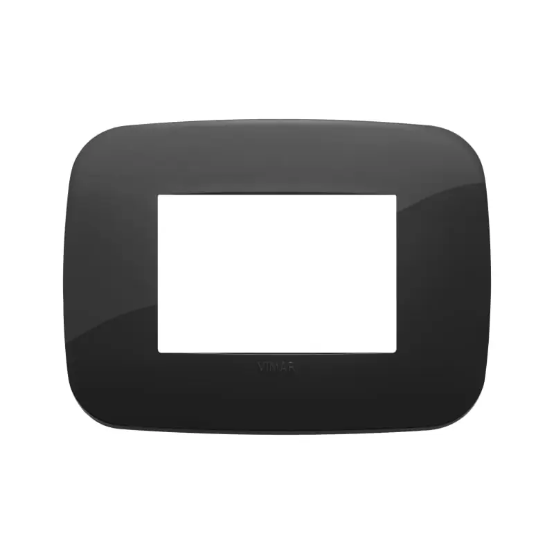 Placca Round 3M nero - Vimar 19683.81