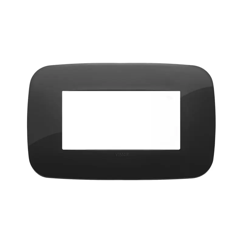 Placca Round 4M nero - Vimar 19684.81