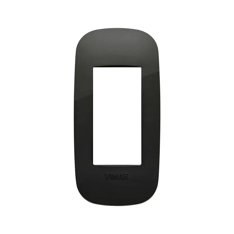 Placca Round 1MP nero - Vimar 19696.81