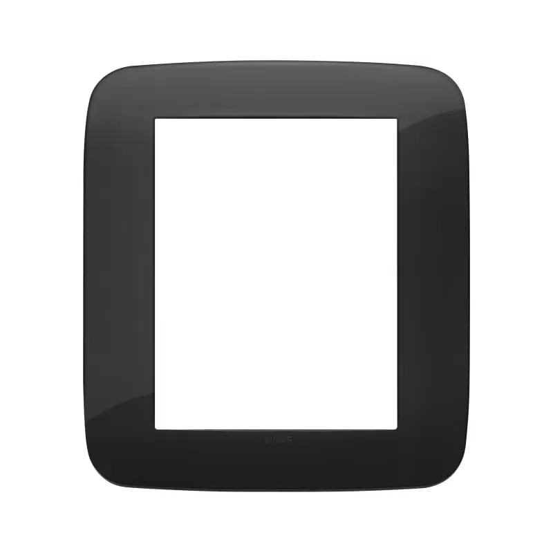 Placca Round 8M nero - Vimar 19698.81