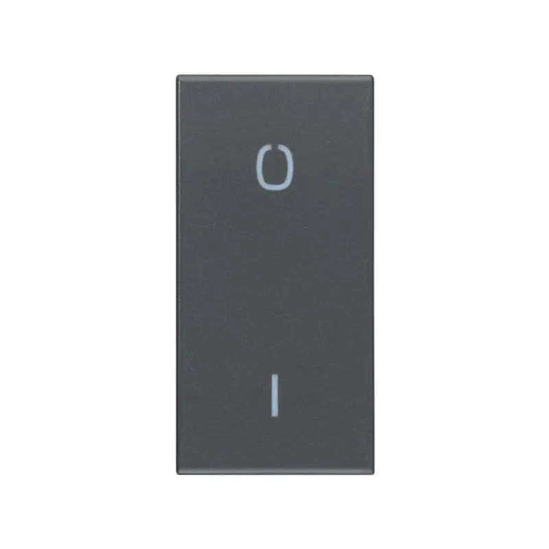 Tasto 1M simbolo O I grigio - Vimar 20021.99