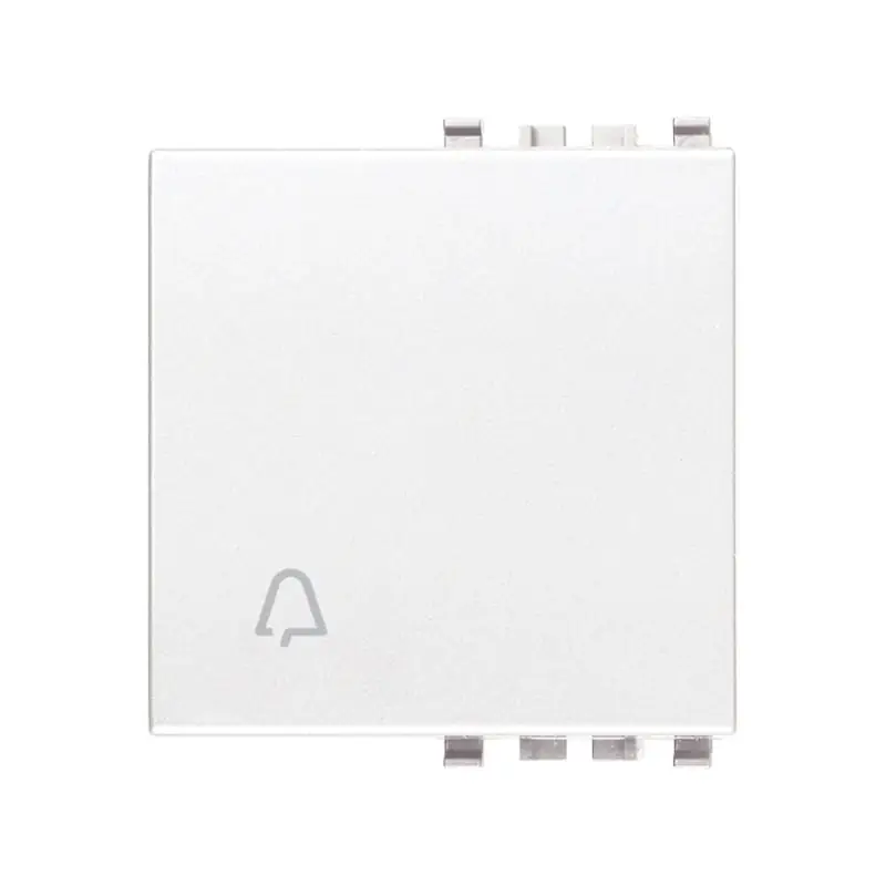 Tasto 2M simbolo campanello bianco - Vimar 20022.C.B