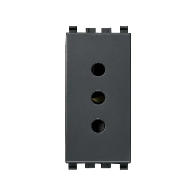 Presa 2P+T 10A P11 grigio - Vimar 20201