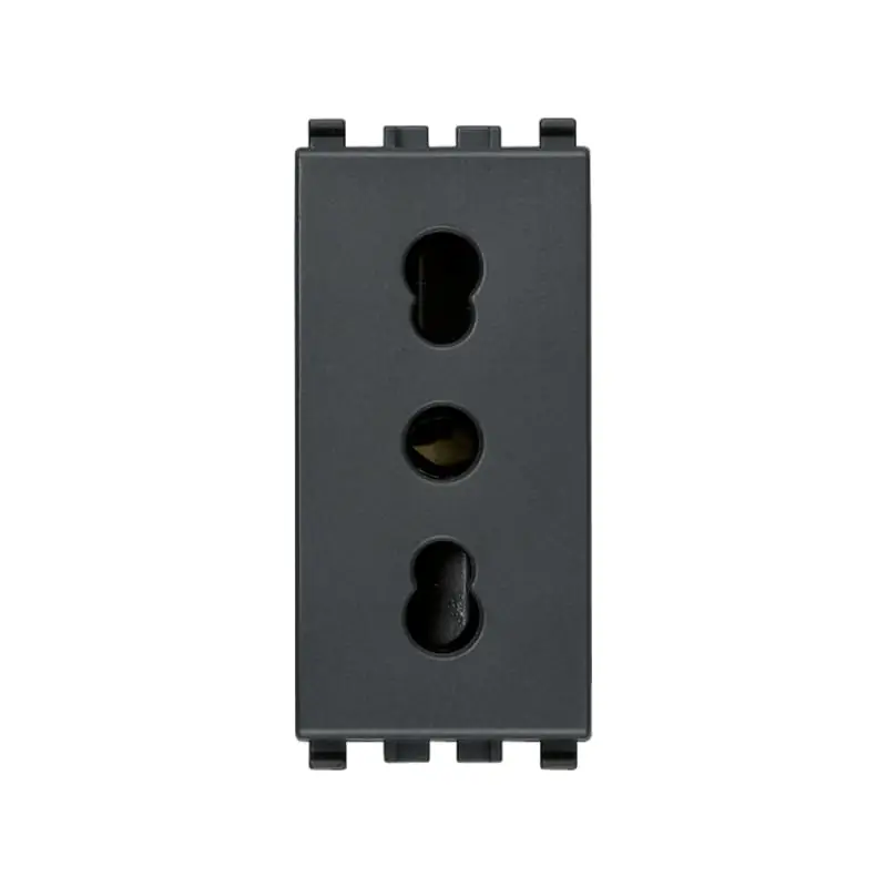 Presa 2P+T 16A P17/11 grigio - Vimar 20203