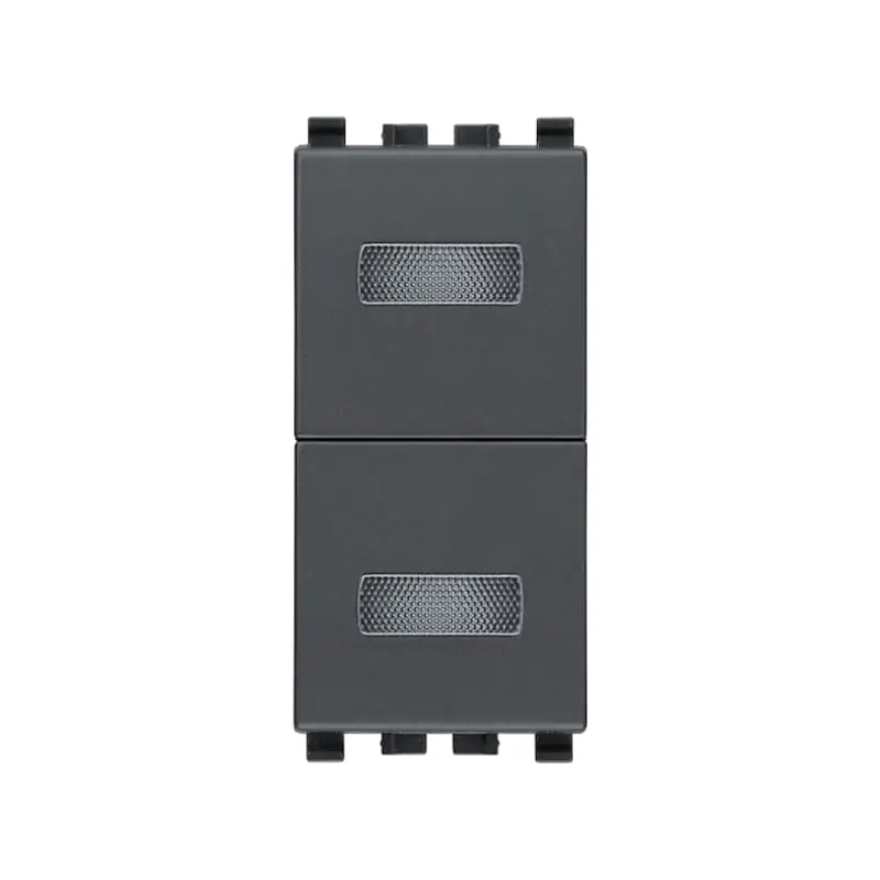 Doppia spia neutra grigio - Vimar 20388