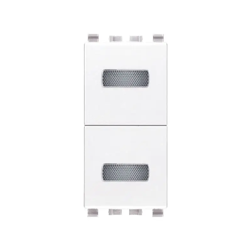 Doppia spia neutra bianco - Vimar 20388.B