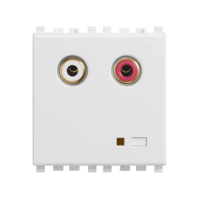 Ingresso audio RCA 2M bianco - Vimar 20582.B