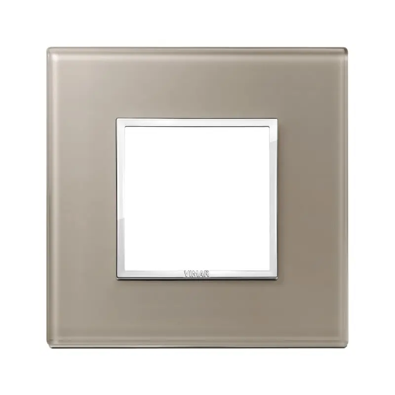 Placca 2M opale bruno - Vimar 21642.74