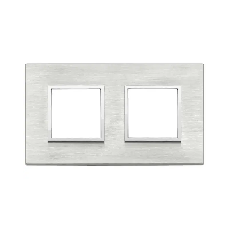 Placca 4M (2+2) int71 grigio Next - Vimar 21643.02