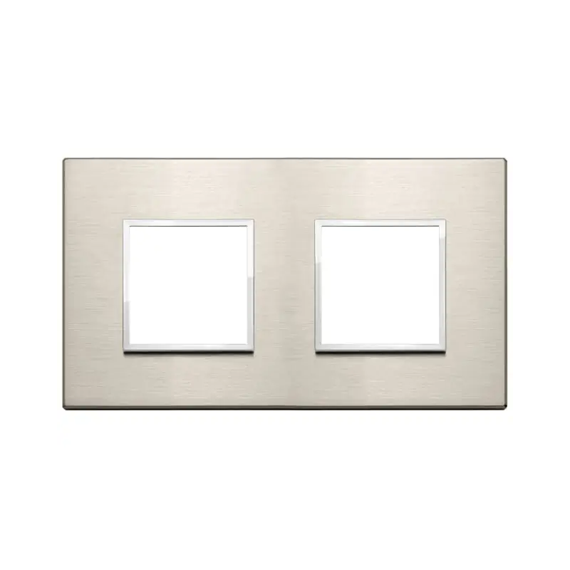 Placca 4M (2+2) int71 bronzo chiaro - Vimar 21643.04