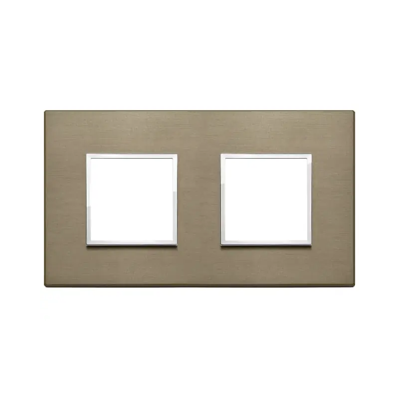 Placca 4M (2+2) int71 bronzo scuro - Vimar 21643.05