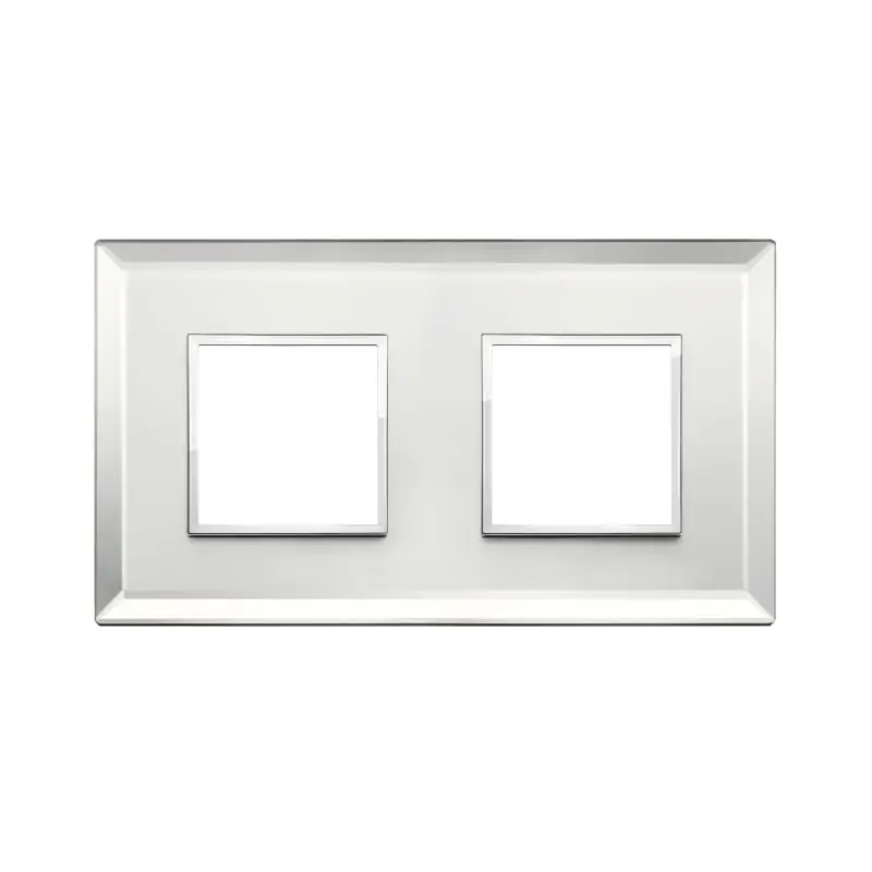 Placca 4M (2+2) int71 argento ghiaccio - Vimar 21643.72