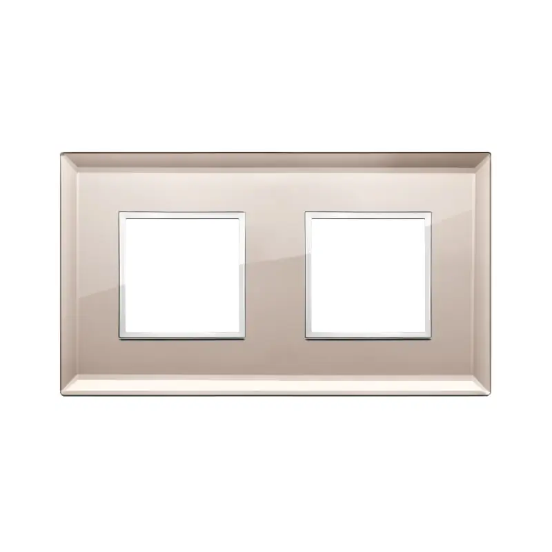 Placca 4M (2+2) int71 specchio bronzato - Vimar 21643.75