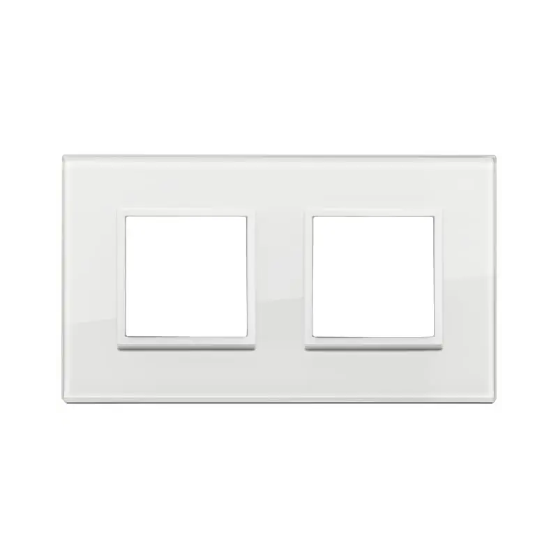 Placca 4M (2+2)int71 bianco tot diamante - Vimar 21643.87