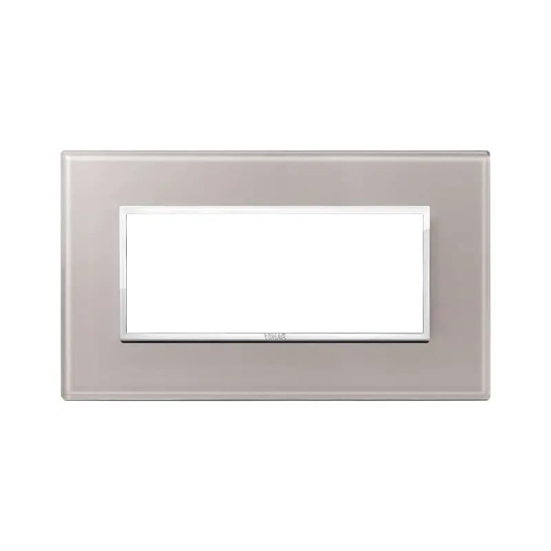 Placca 5M BS grigio perla - Vimar 21649.73