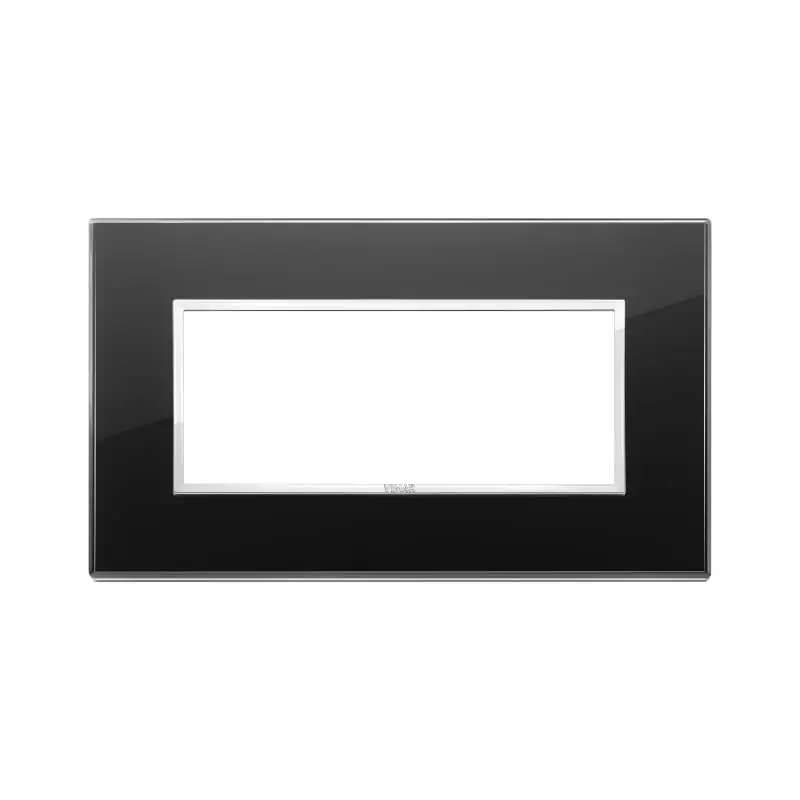 Placca 5M BS nero diamante - Vimar 21649.76