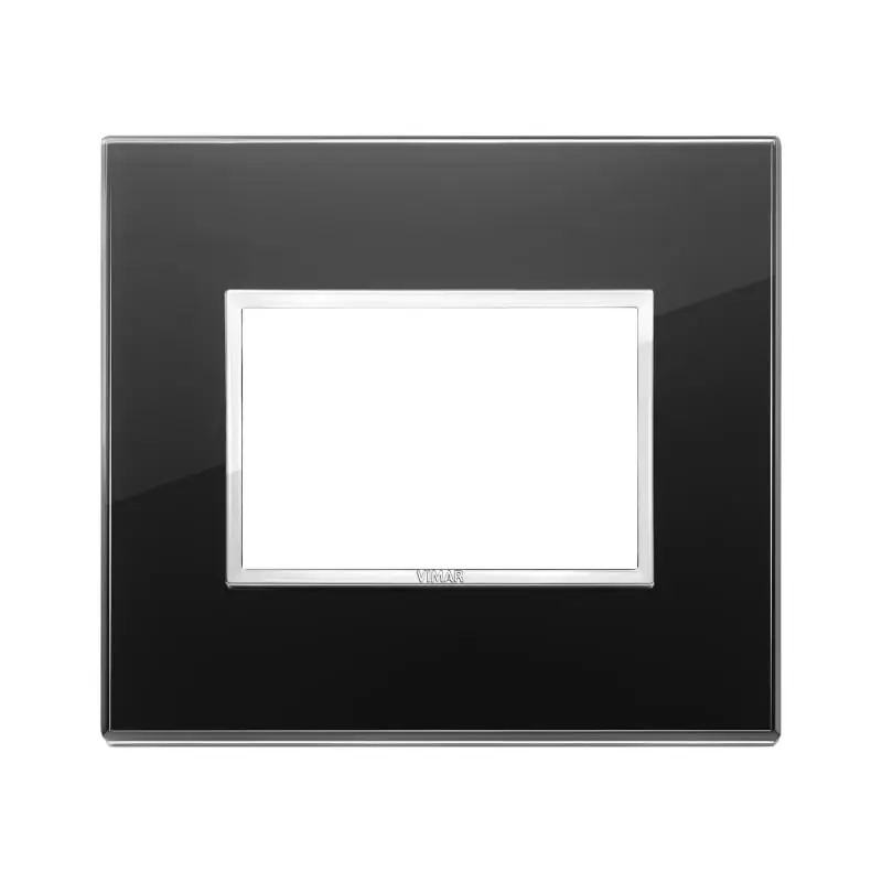 Placca 3M nero diamante - Vimar 21653.76
