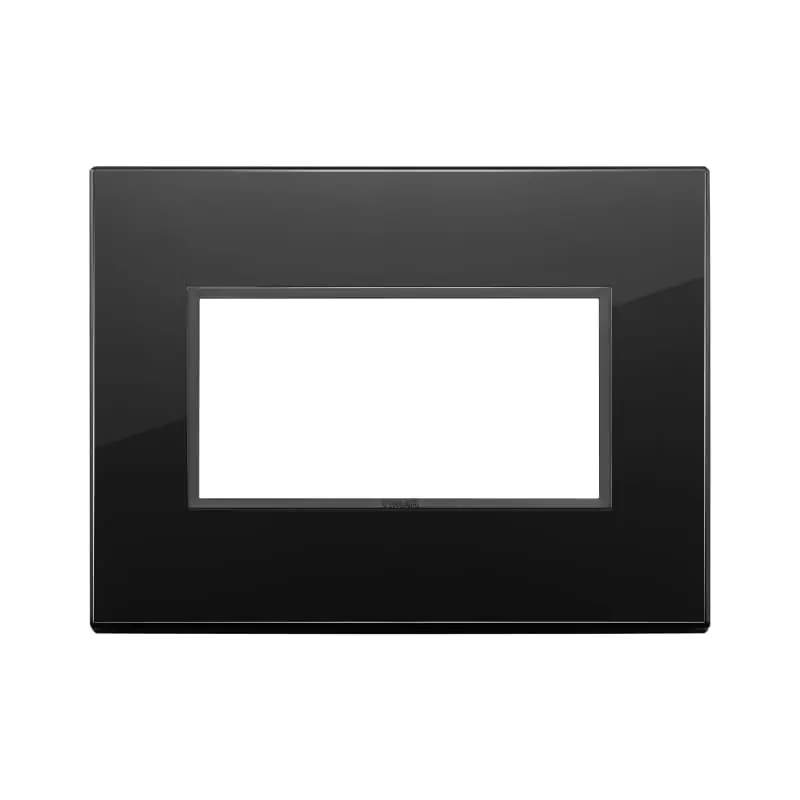 Placca 4M nero totale diamante - Vimar 21654.88