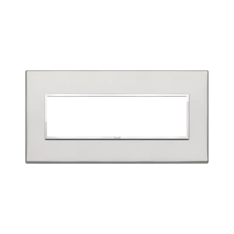 Placca 7M alluminio brillante - Vimar 21657.01