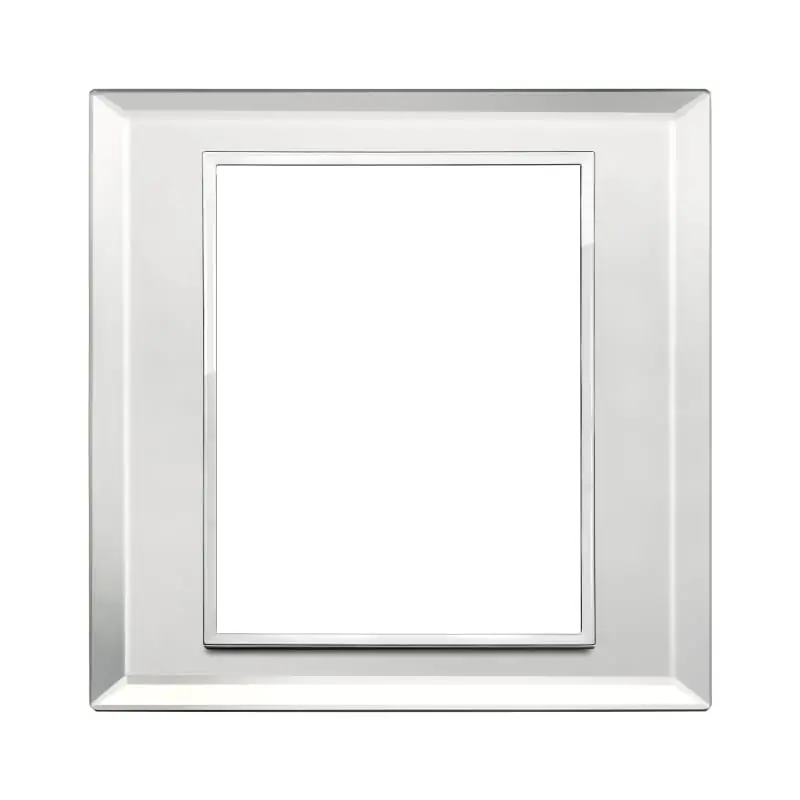 Placca 8M argento ghiaccio - Vimar 21668.72