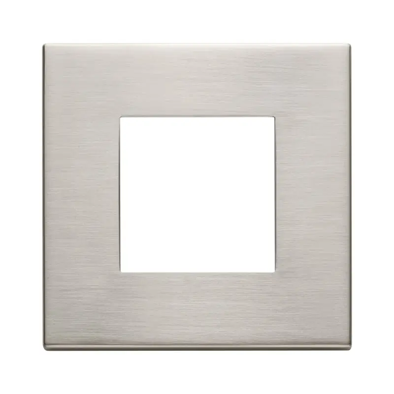 Placca 2M nichel spazzolato - Vimar 22642.11