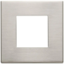 Placca 2M nichel spazzolato - Vimar 22642.11