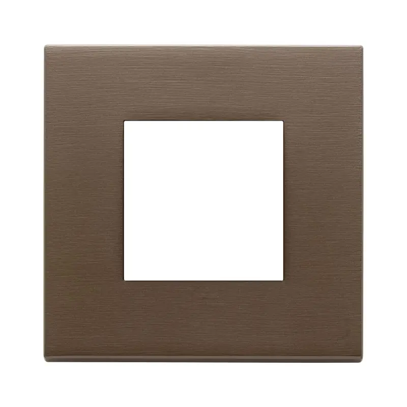 Placca 2M bronzo scuro spazzolato - Vimar 22642.12