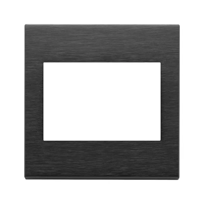 Placca 3M BS nero spazzolato - Vimar 22648.13