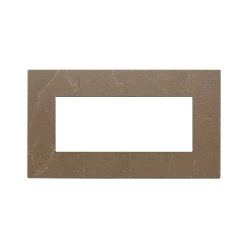 Placca 5M BS coffee brown - Vimar 22649.52