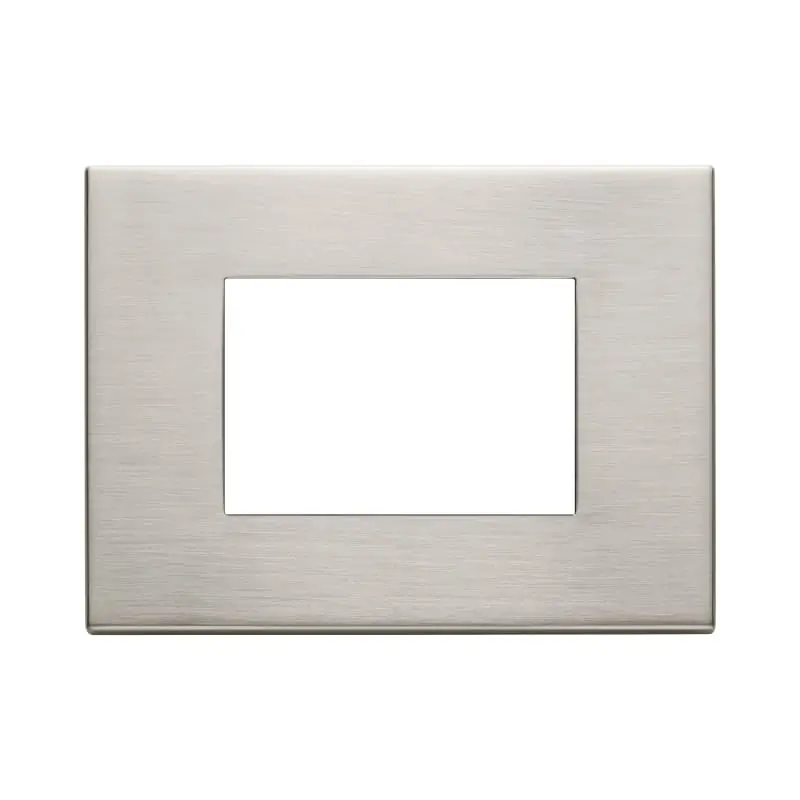 Placca 3M nichel spazzolato - Vimar 22653.11