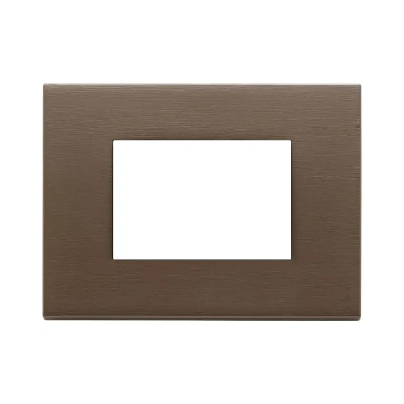 Placca 3M bronzo scuro spazzolato - Vimar 22653.12