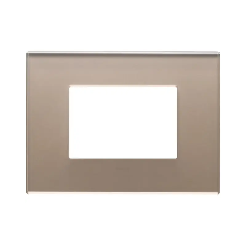 Placca 3M opale bruno - Vimar 22653.77