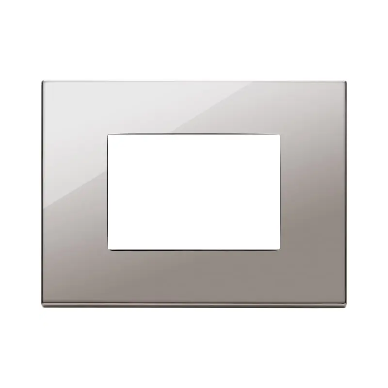 Placca 3M cromo nero - Vimar 22653.83