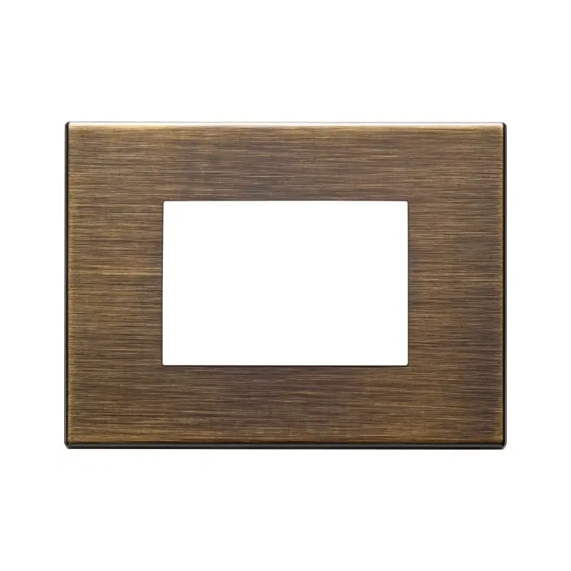 Placca 3M bronzo antico spazzolato - Vimar 22653.87
