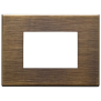 Placca 3M bronzo antico spazzolato - Vimar 22653.87