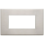 Placca 4M nichel spazzolato - Vimar 22654.11