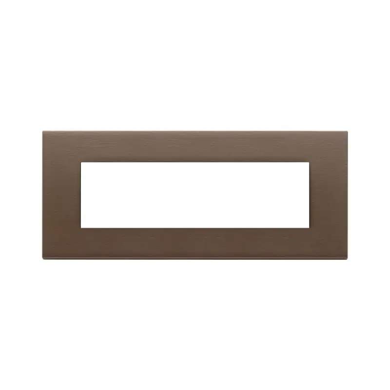 Placca 7M bronzo scuro spazzolato - Vimar 22657.12